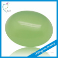 Lab Created Oval Loose Green Jade Egg Stones For Sale